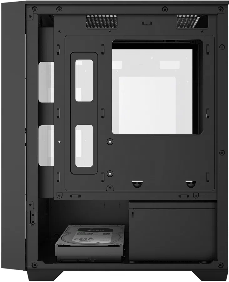 Корпус Bloody CC-124 черный без БП mATX 8x120mm 2xUSB2.0 1xUSB3.0 audio bott PSU