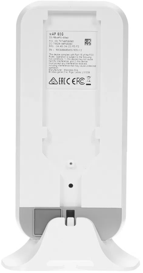 Точка доступа MikroTik wAP 60G AP (RBWAPG-60AD-A) WiGig 10/100/1000BASE-TX белый