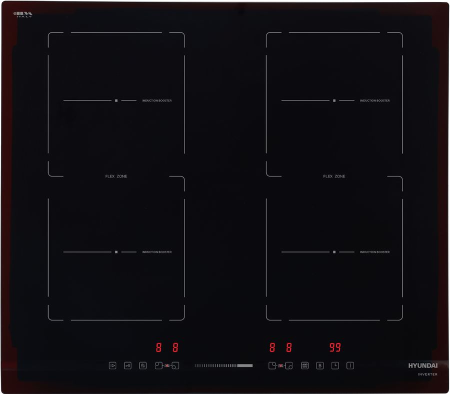 Индукционная варочная поверхность Hyundai HHI 6872 BG черный