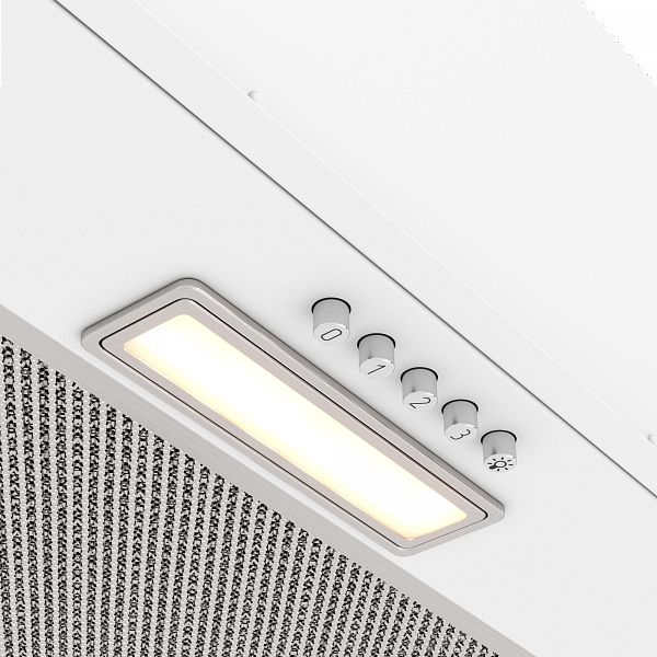 Вытяжка встраиваемая Elikor Cube Basic 60П-500-К3Д белый управление: кнопочное (1 мотор)