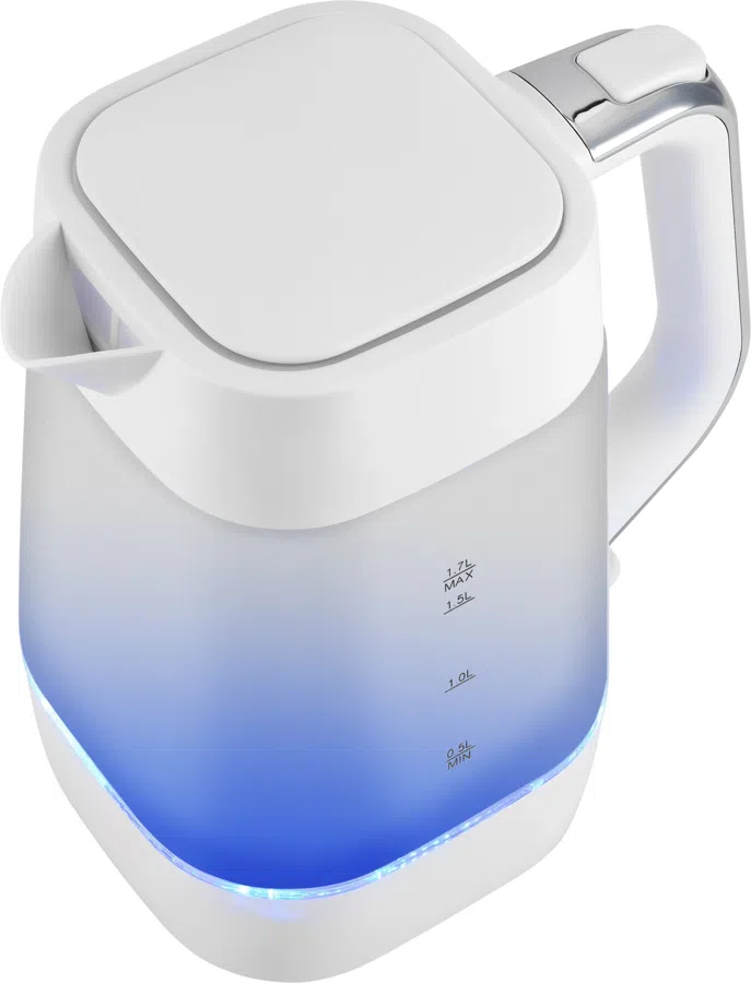 Чайник электрический Vitek VT-WK1058 1.7л. 2200Вт белый корпус: стекло/пластик