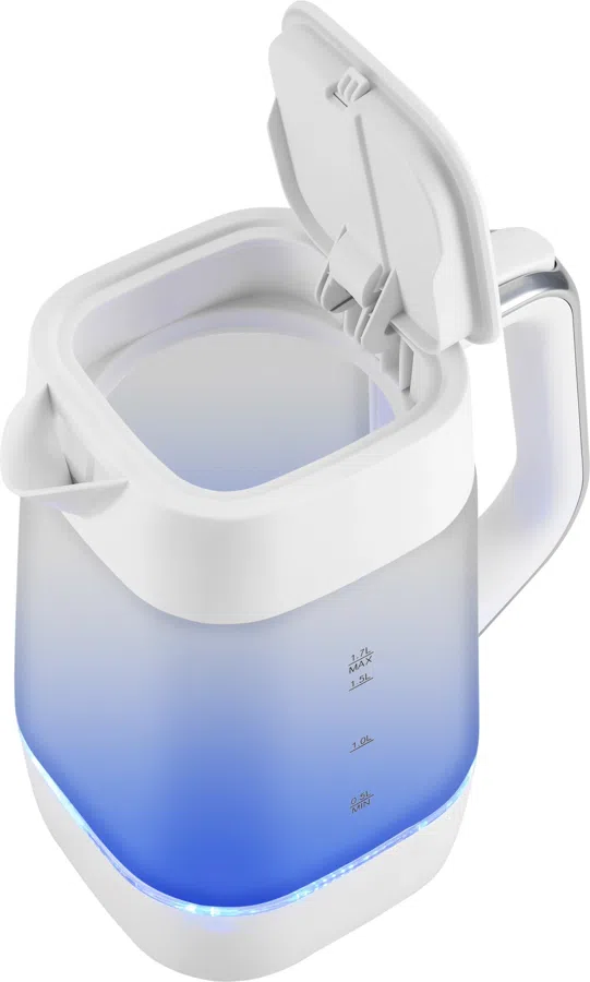 Чайник электрический Vitek VT-WK1058 1.7л. 2200Вт белый корпус: стекло/пластик