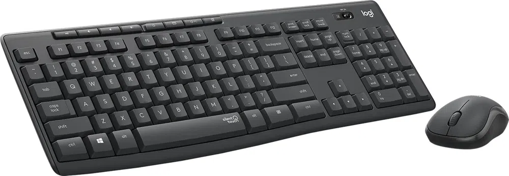 Клавиатура + мышь Logitech MK295 клав:черный мышь:черный USB беспроводная Multimedia (920-009813)