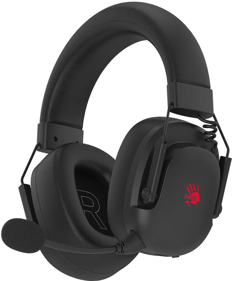 Наушники с микрофоном A4Tech Bloody GR585 черный мониторные BT/Radio/3.5mm оголовье