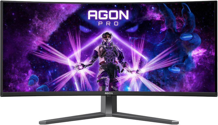 Монитор AOC 34" Agon Pro AG346UCD черный QD OLED LED 21:9 HDMI M/M матовая HAS Piv 1500000:1 250cd 178гр/178гр 3440x1440 175Hz FreeSync Premium DP WQ HD 2K (1440p) USB 10.82кг