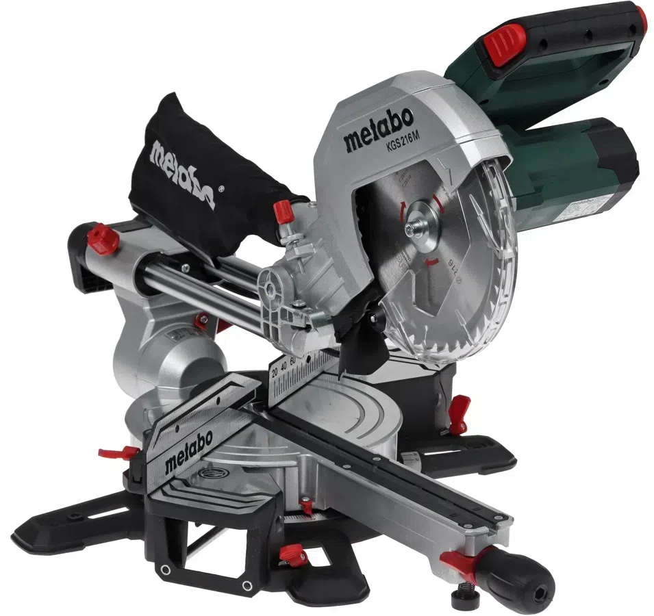 Торцовочная пила Metabo KGS 216 M Set 1500Вт 5000об/мин d=216мм