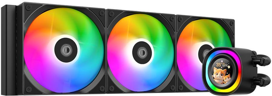 Система водяного охлаждения ID-Cooling FX360 LCD ARGB Soc-AM5/AM4/1200/1700/1851 черный 4-pin 27.2dB Al LCD 350W Ret