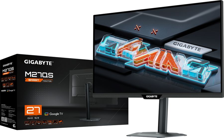 Монитор Gigabyte 27" M27QS черный IPS LED 16:9 HDMI M/M полуматовая HAS Piv 350cd 178гр/178гр 2560x1440 180Hz G-Sync FreeSync DP 2K USB 5.82кг