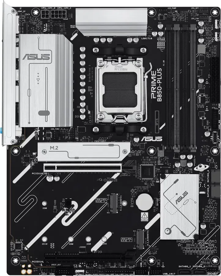 Материнская плата Asus PRIME B850-PLUS-CSM Socket AM5 AMD B850 4xDDR5 ATX AC`97 8ch(7.1) 2.5Gg RAID+HDMI+DP