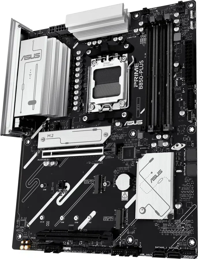 Материнская плата Asus PRIME B850-PLUS-CSM Socket AM5 AMD B850 4xDDR5 ATX AC`97 8ch(7.1) 2.5Gg RAID+HDMI+DP