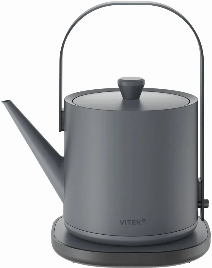 Чайник электрический Vitek VT-WK1000 0.8л. 1000Вт серый/черный корпус: металл