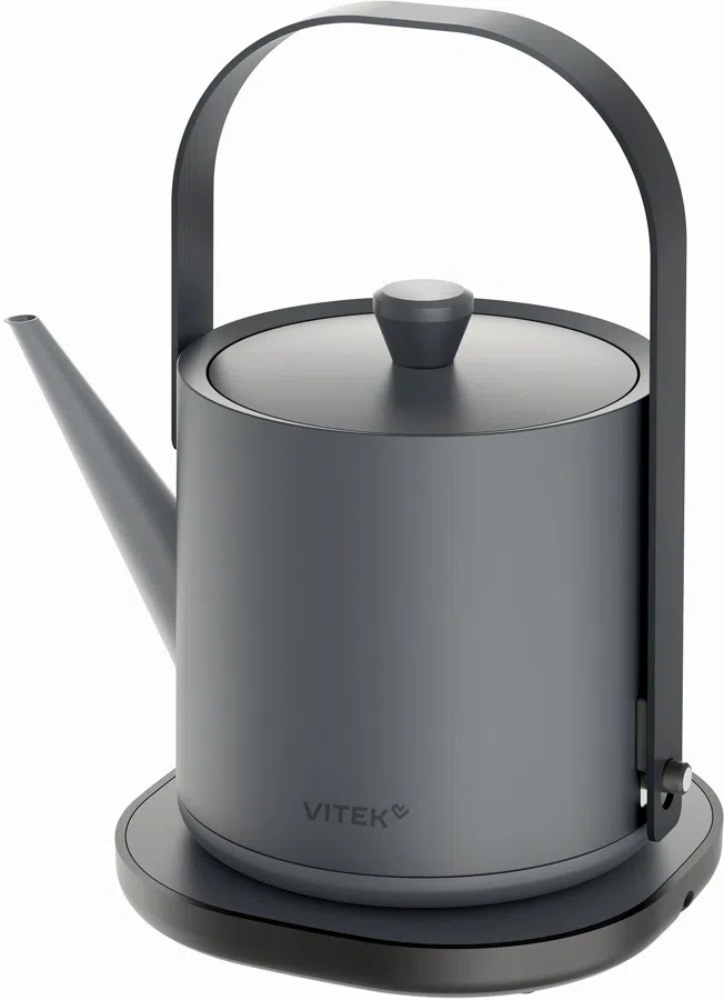 Чайник электрический Vitek VT-WK1000 0.8л. 1000Вт серый/черный корпус: металл
