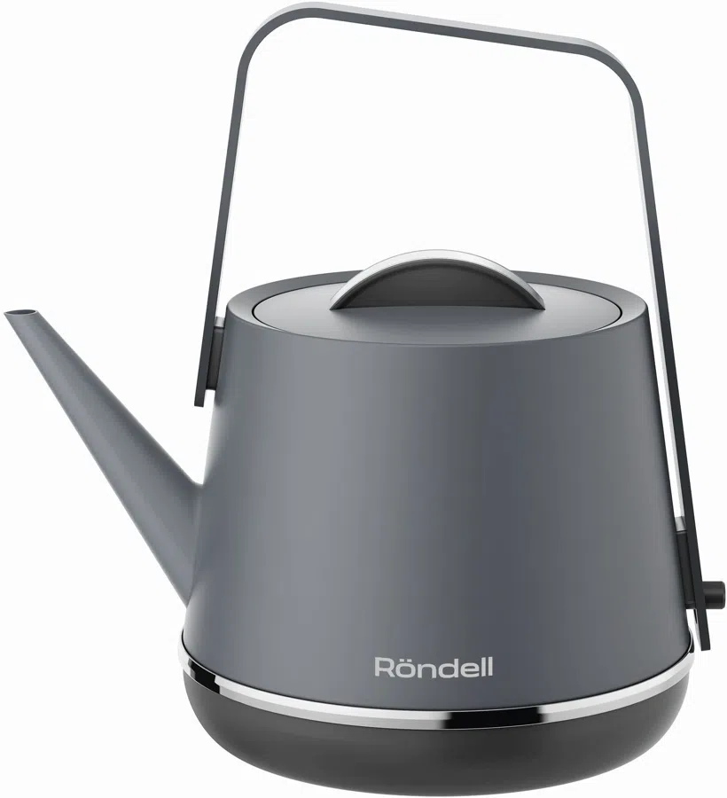 Чайник электрический Rondell RDE-WK813 0.8л. 1000Вт серый/черный корпус: металл