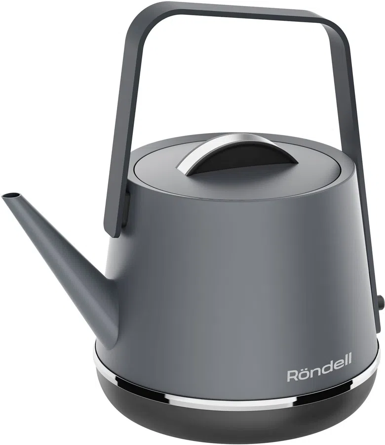 Чайник электрический Rondell RDE-WK813 0.8л. 1000Вт серый/черный корпус: металл