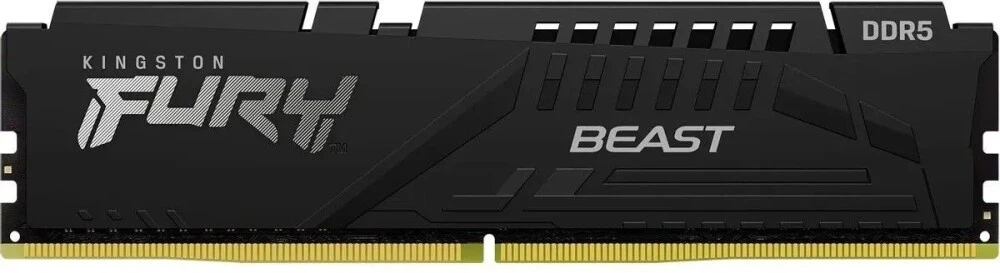 Память DDR5 32GB 6000MHz Kingston KF560C36BBE2-32 Fury Beast RTL Gaming PC5-48000 CL36 DIMM 288-pin 1.35В single rank с радиатором Ret