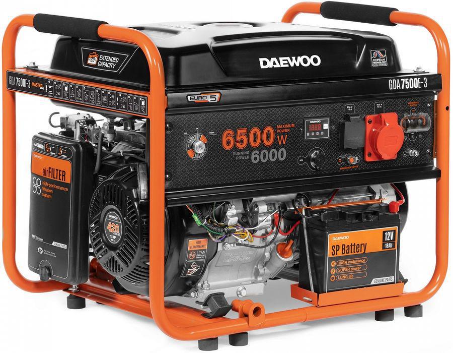 Генератор Daewoo GDA 7500E-3 6.5кВт