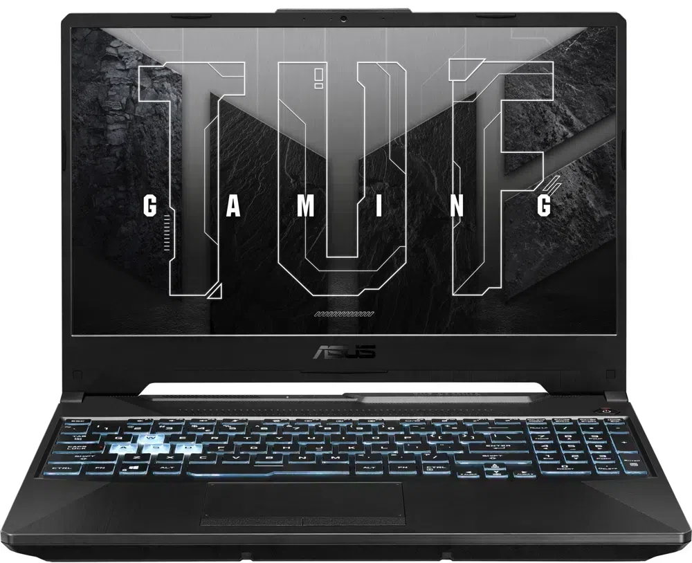 Ноутбук Asus TUF Gaming A15 FA506NCG-HN218 Ryzen 7 7445HS 16Gb SSD512Gb NVIDIA GeForce RTX 3050 4Gb 15.6" IPS FHD (1920x1080) без ОС black WiFi BT Cam (90NR0JF7-M00JD0)