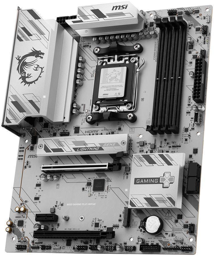 Материнская плата MSI B850 GAMING PLUS WIFI6E Socket AM5 AMD B850 4xDDR5 ATX AC`97 8ch(7.1) 2.5Gg RAID+HDMI+DP