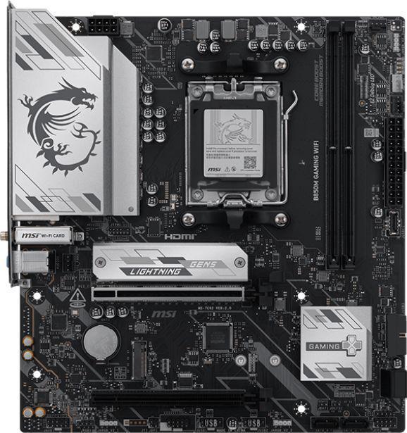 Материнская плата MSI B850M GAMING WIFI Socket AM5 AMD B850 2xDDR5 mATX AC`97 8ch(7.1) 2.5Gg RAID+HDMI+DP