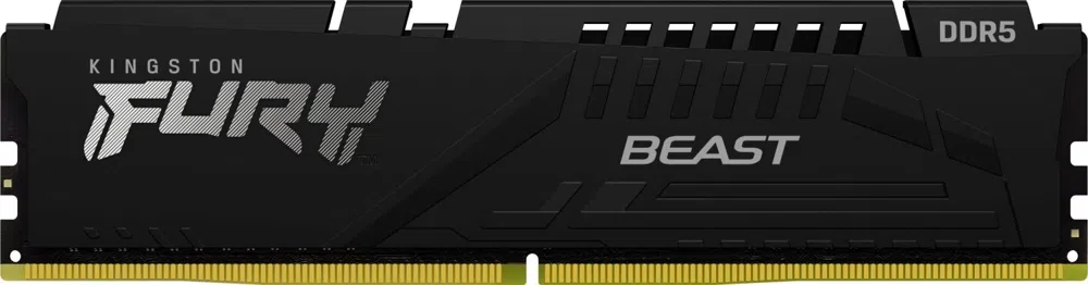 Память DDR5 32GB 5600MHz Kingston KF556C36BBE2-32 Fury Beast Black RTL Gaming PC5-44800 CL36 DIMM 288-pin 1.25В single rank с радиатором Ret
