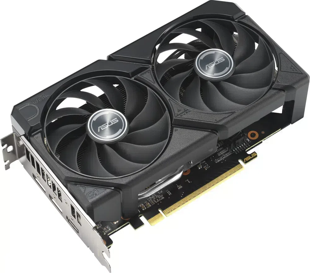 Видеокарта Asus PCI-E 5.0 DUAL-RX9060XT-16G AMD Radeon RX 9060XT 16Gb 128bit GDDR6 2620/20000 HDMIx1 DPx2 HDCP Ret