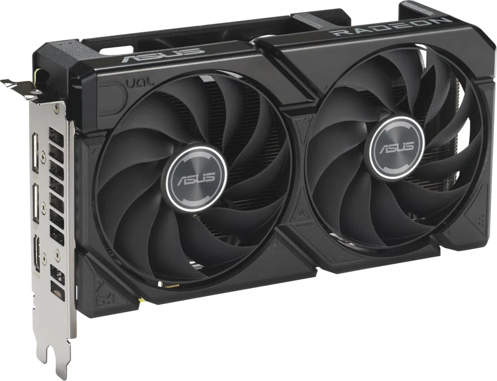 Видеокарта Asus PCI-E 5.0 DUAL-RX9060XT-16G AMD Radeon RX 9060XT 16Gb 128bit GDDR6 2620/20000 HDMIx1 DPx2 HDCP Ret