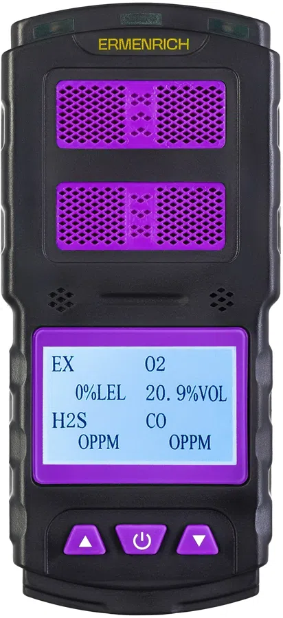 Детектор газа Ermenrich NG60 портативный фиолетовый/черный (84760)