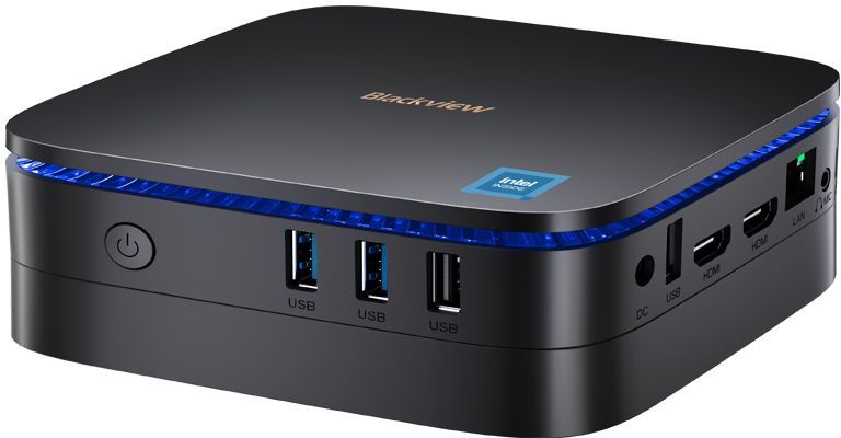 ПК Мини Blackview MP60 N150 (0.8) 16Gb SSD1Tb Graphics Windows 11 Pro GbitEth WiFi BT черный