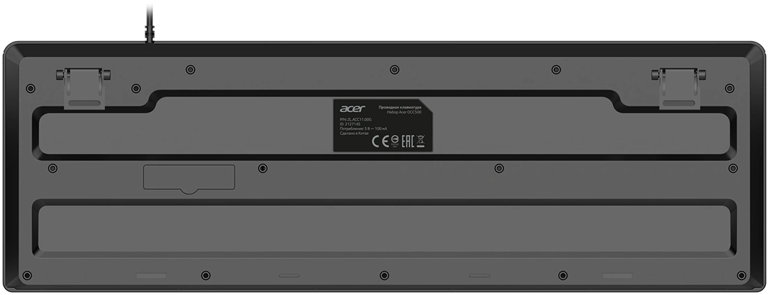 Клавиатура + мышь Acer OCC500 клав:черный мышь:черный USB (ZL.ACC11.00G)