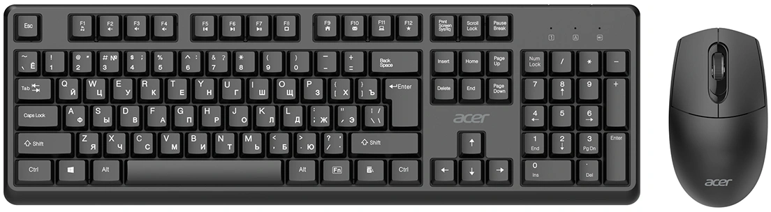 Клавиатура + мышь Acer OCC501 клав:черный мышь:черный USB Multimedia (ZL.ACC11.00H)