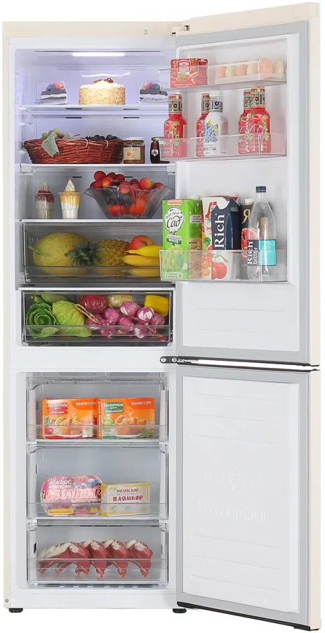 Холодильник LG GC-B459MEWM 2-хкамерн. бежевый инвертер