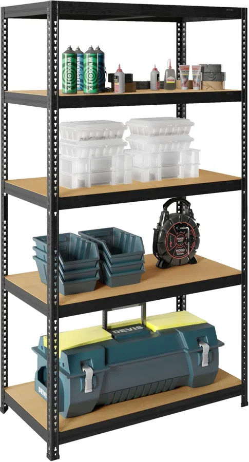 Стеллаж Практик SBL 200KD/90x40/5 пол.:5 разборная 2000x900x400мм серый (S24499393309)