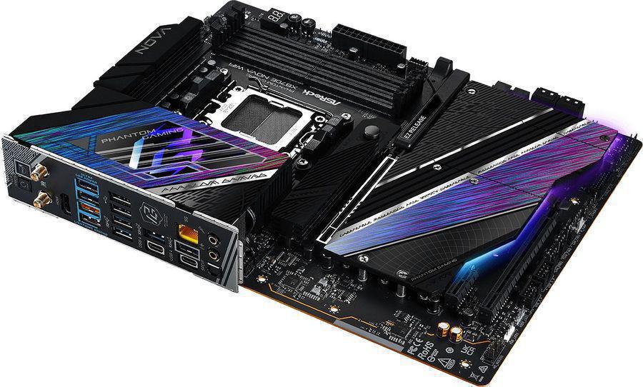 Материнская плата Asrock X870E NOVA WIFI Socket AM5 AMD X870E 4xDDR5 ATX AC`97 8ch(7.1) 5Gigabit RAID+HDMI