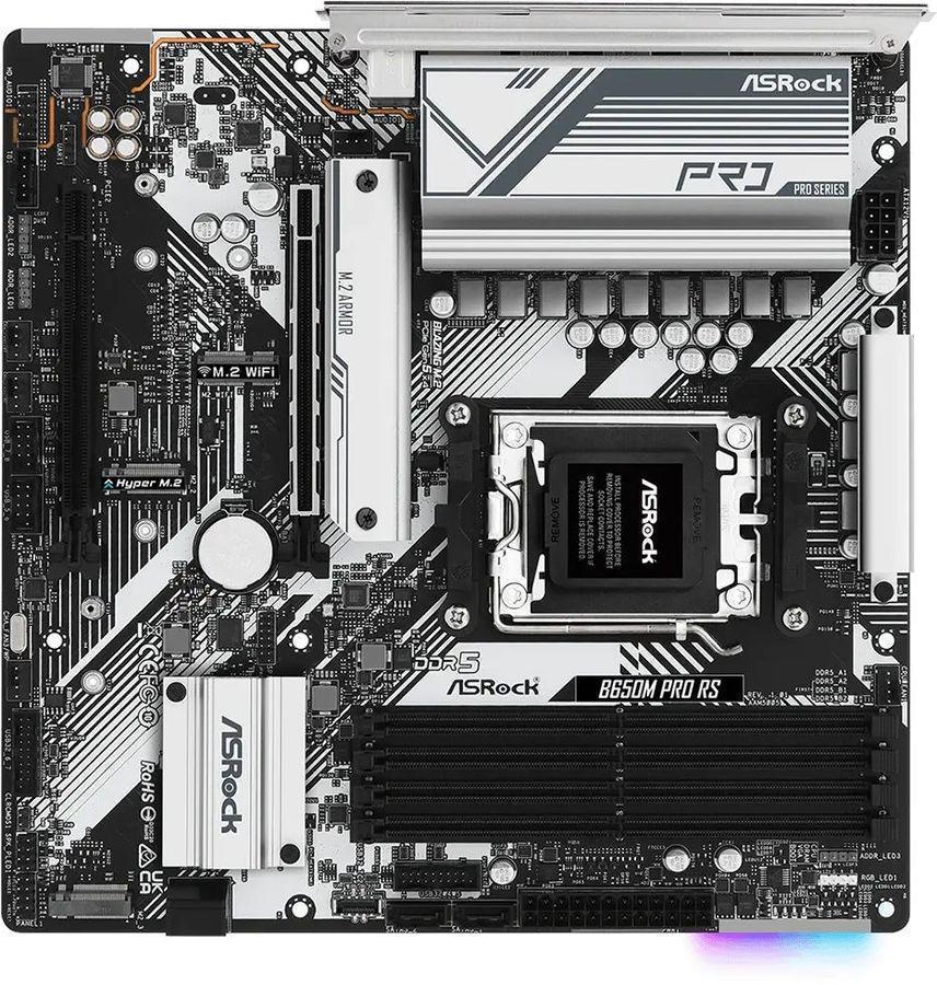 Материнская плата Asrock B650M PRO RS Socket AM5 AMD B650 4xDDR5 mATX AC`97 8ch(7.1) 2.5Gg RAID+HDMI+DP