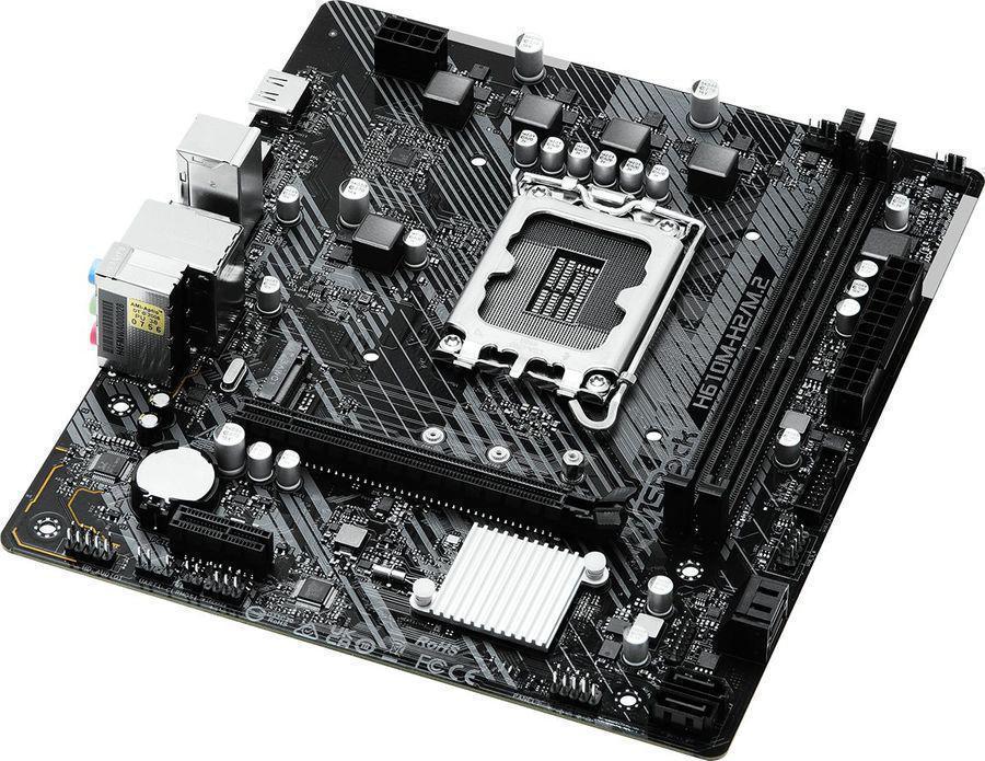 Материнская плата Asrock H610M-H2/M.2 Soc-1700 Intel H610 2xDDR4 mATX AC`97 8ch(7.1) GbLAN+HDMI