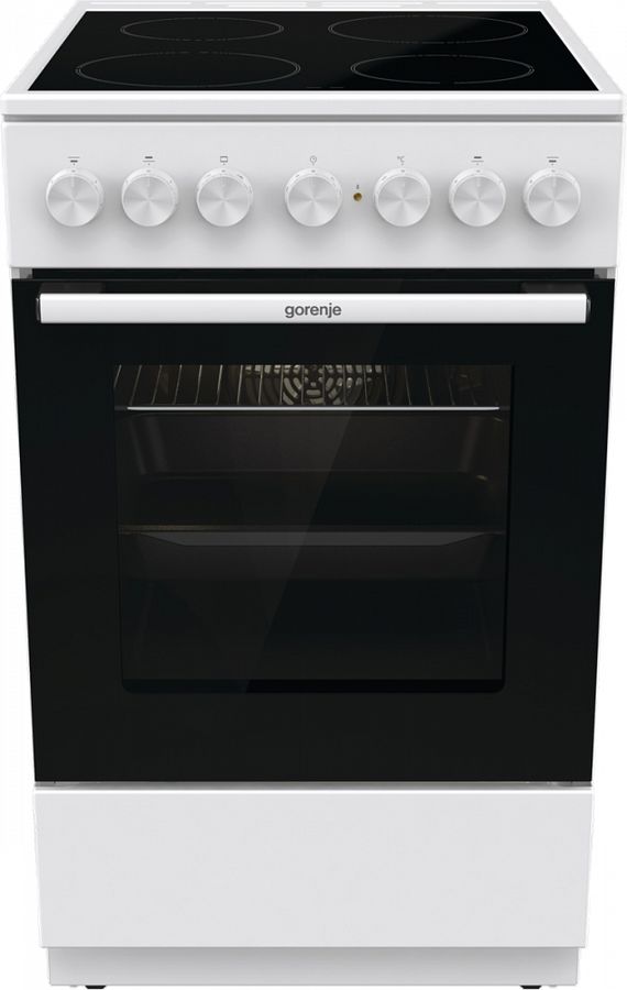 Плита Электрическая Gorenje GEC5B42WG белый стеклокерамика (без крышки)