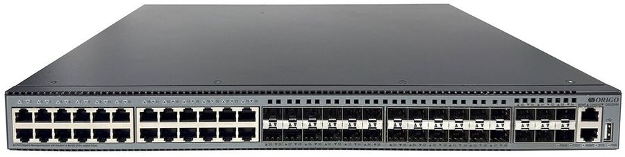 Коммутатор Origo OS3254M OS3254M/A1A (L3) 24x1Гбит/с 24SFP 6SFP+ управляемый