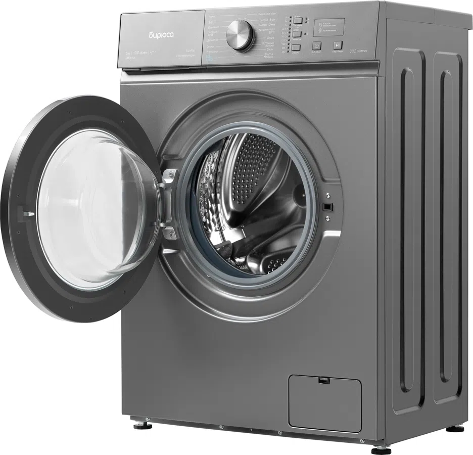 Стиральная машина Бирюса WM-SM510/08 M класс: A+++ загр.фронтальная макс.:5кг темно-серый инвертор