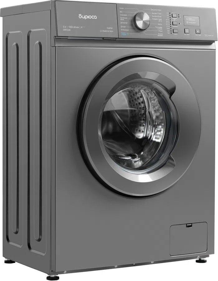 Стиральная машина Бирюса WM-SM510/08 M класс: A+++ загр.фронтальная макс.:5кг темно-серый инвертор