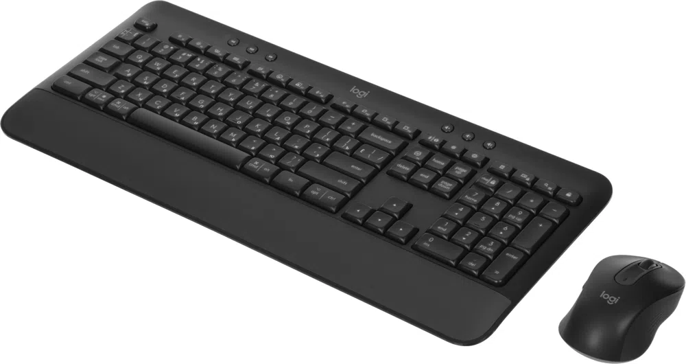Клавиатура + мышь Logitech MK650 клав:графитовый мышь:черный/серый USB беспроводная Bluetooth/Радио (920-011013)