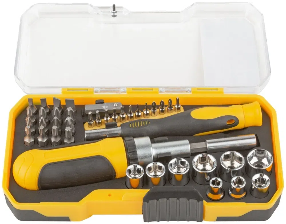 Набор отверток FIT 56385 в компл.:41 предмет жесткий кейс