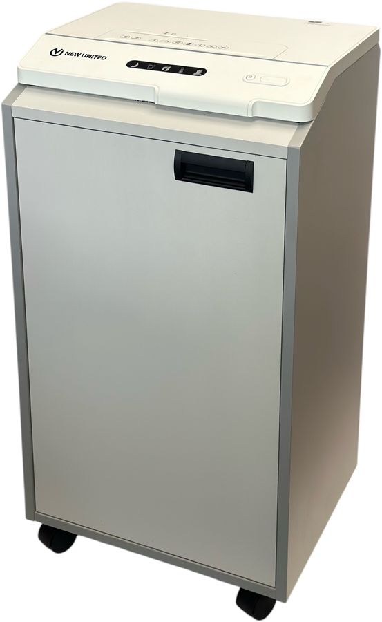 Шредер New United Respect 230М.70 серый (секр.P-5) фрагменты 25лист. 70лтр. скрепки скобы пл.карты CD