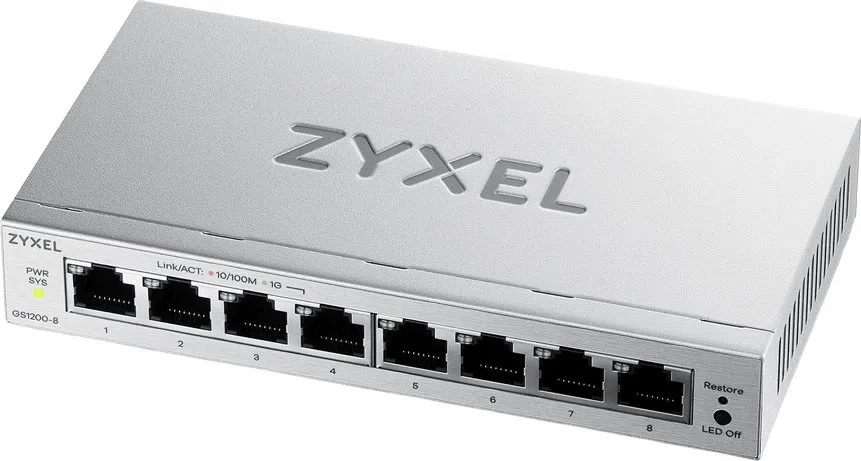 Коммутатор Zyxel GS1200-8V3-EU0101F (L2) 8x1Гбит/с управляемый