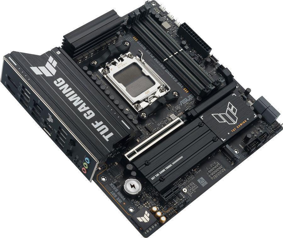 Материнская плата Asus TUF GAMING B850M-PLUS WIFI7 Socket AM5 AMD B850 4xDDR5 mATX AC`97 8ch(7.1) 2.5Gg RAID+HDMI+DP