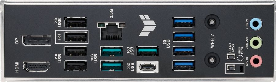 Материнская плата Asus TUF GAMING B850M-PLUS WIFI7 Socket AM5 AMD B850 4xDDR5 mATX AC`97 8ch(7.1) 2.5Gg RAID+HDMI+DP