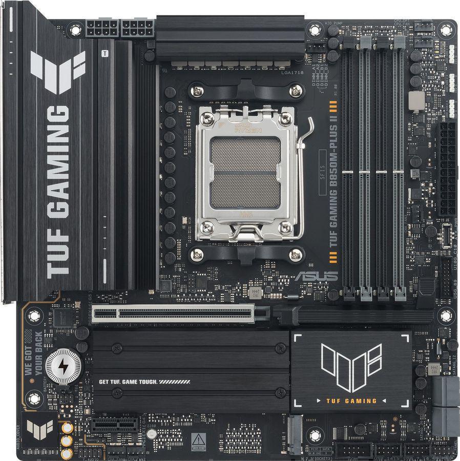 Материнская плата Asus TUF GAMING B850M-PLUS II Socket AM5 AMD B850 4xDDR5 mATX AC`97 8ch(7.1) 2.5Gg RAID+HDMI+DP