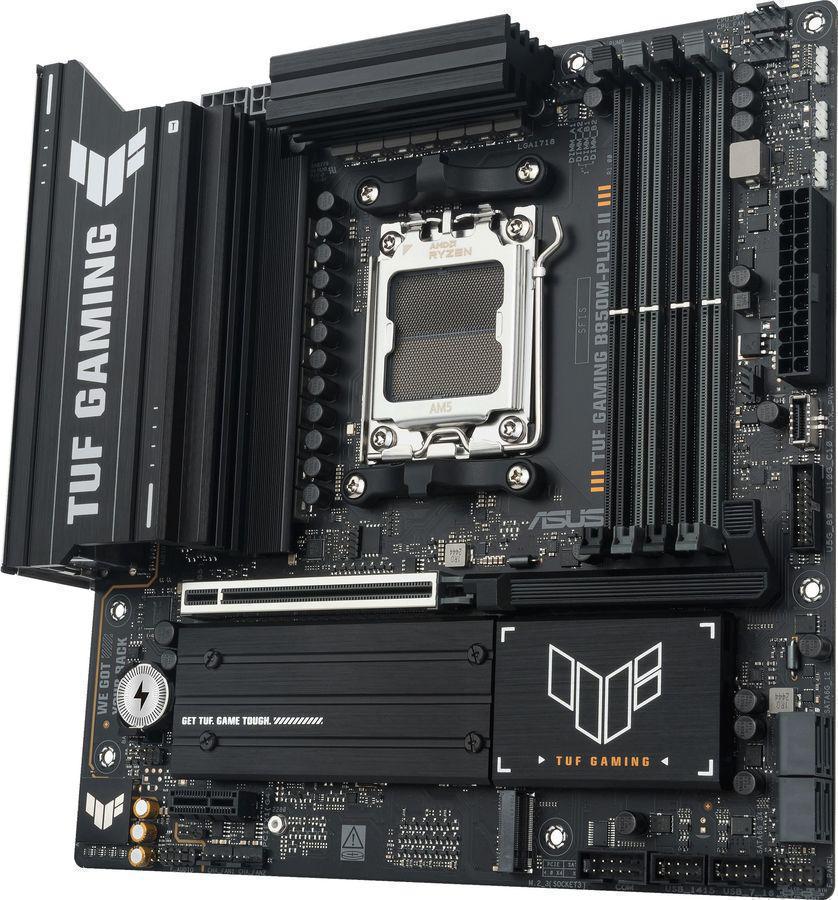 Материнская плата Asus TUF GAMING B850M-PLUS II Socket AM5 AMD B850 4xDDR5 mATX AC`97 8ch(7.1) 2.5Gg RAID+HDMI+DP