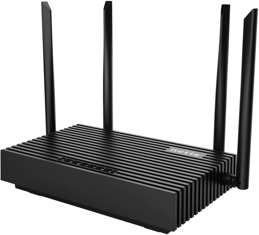 Роутер беспроводной Netis NX32U AX3000 10/100/1000BASE-TX/4G ready черный
