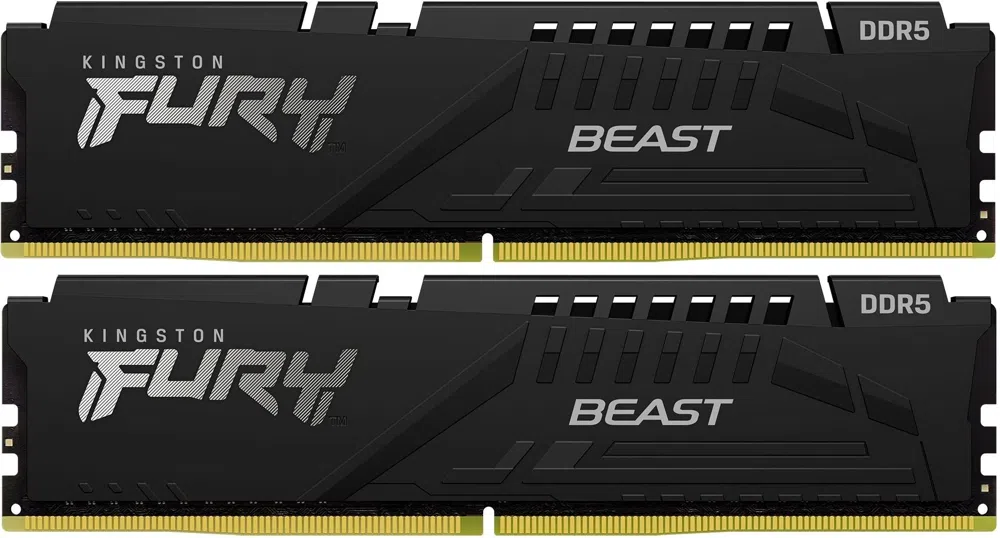Память DDR5 2x32GB 6000MHz Kingston KF560C36BBE2K2-64 Fury Beast Black Expo RTL Gaming PC5-48000 CL36 DIMM 288-pin 1.35В kit single rank с радиатором Ret