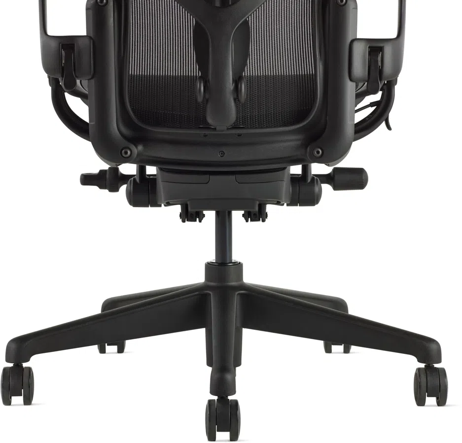 Кресло эргономичное Herman Miller Aeron C Large черный сетка с подголов. крестов. пластик